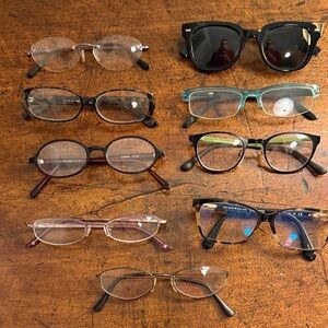 Elegant Women's Glasses Collection - Black, Brown, Blue, Clear